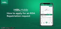 How to apply for an RDA Repatriation request with HBL Mobile
