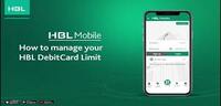 How to manage your DebitCard limit with HBL Mobile