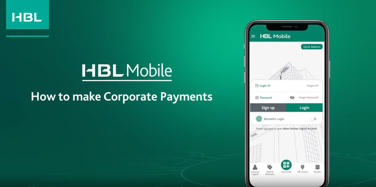How to make Corporate Payments with HBL Mobile