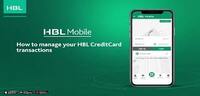 How to manage your HBL CreditCard transactions with HBL Mobile