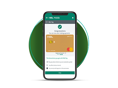 HBL YOUR PHONE IS NOW YOUR DEBIT CARD!​