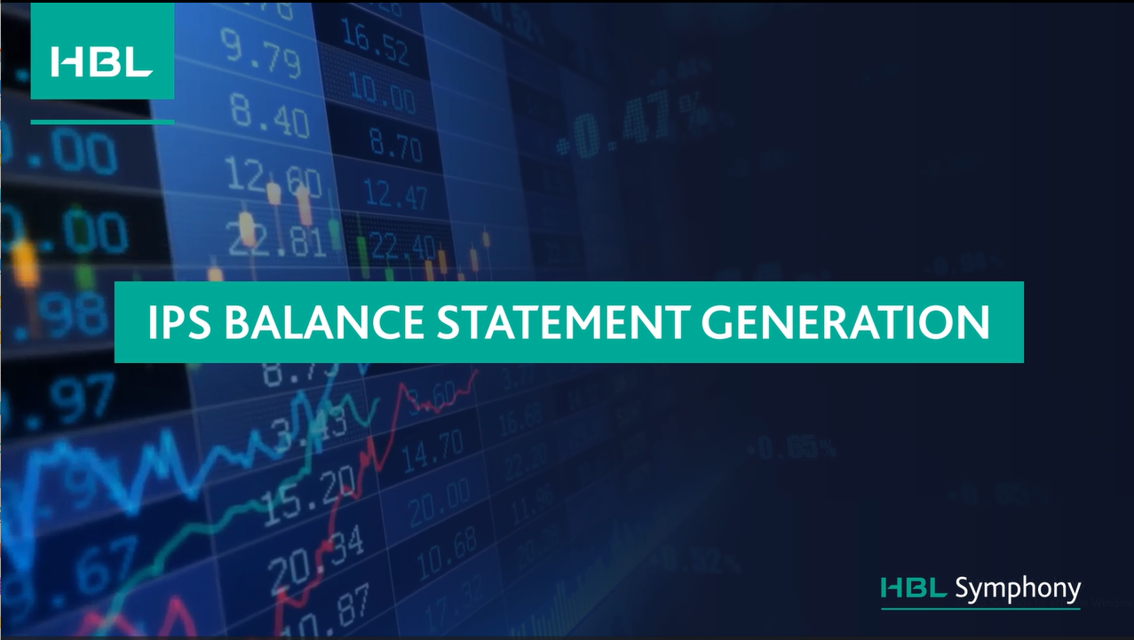 HBL Symphony - IPS Balance Statement Tutorial