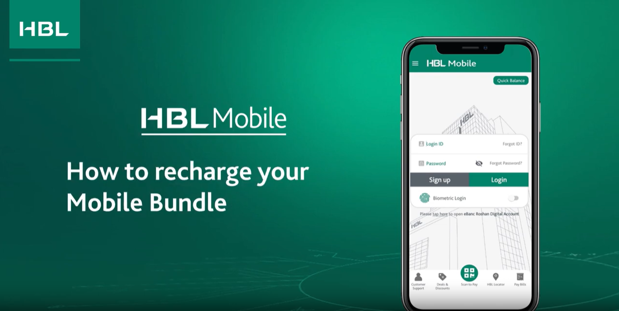 How to recharge your Mobile Bundle with HBL Mobile