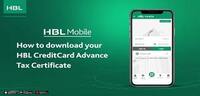 How to download your HBL CreditCard advance tax certificate with HBL Mobile
